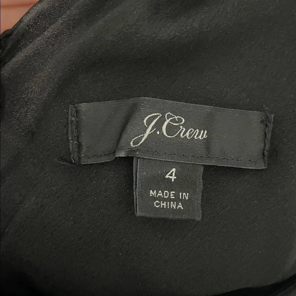 J. Crew Elegant Black Sleeveless Dress Size 4